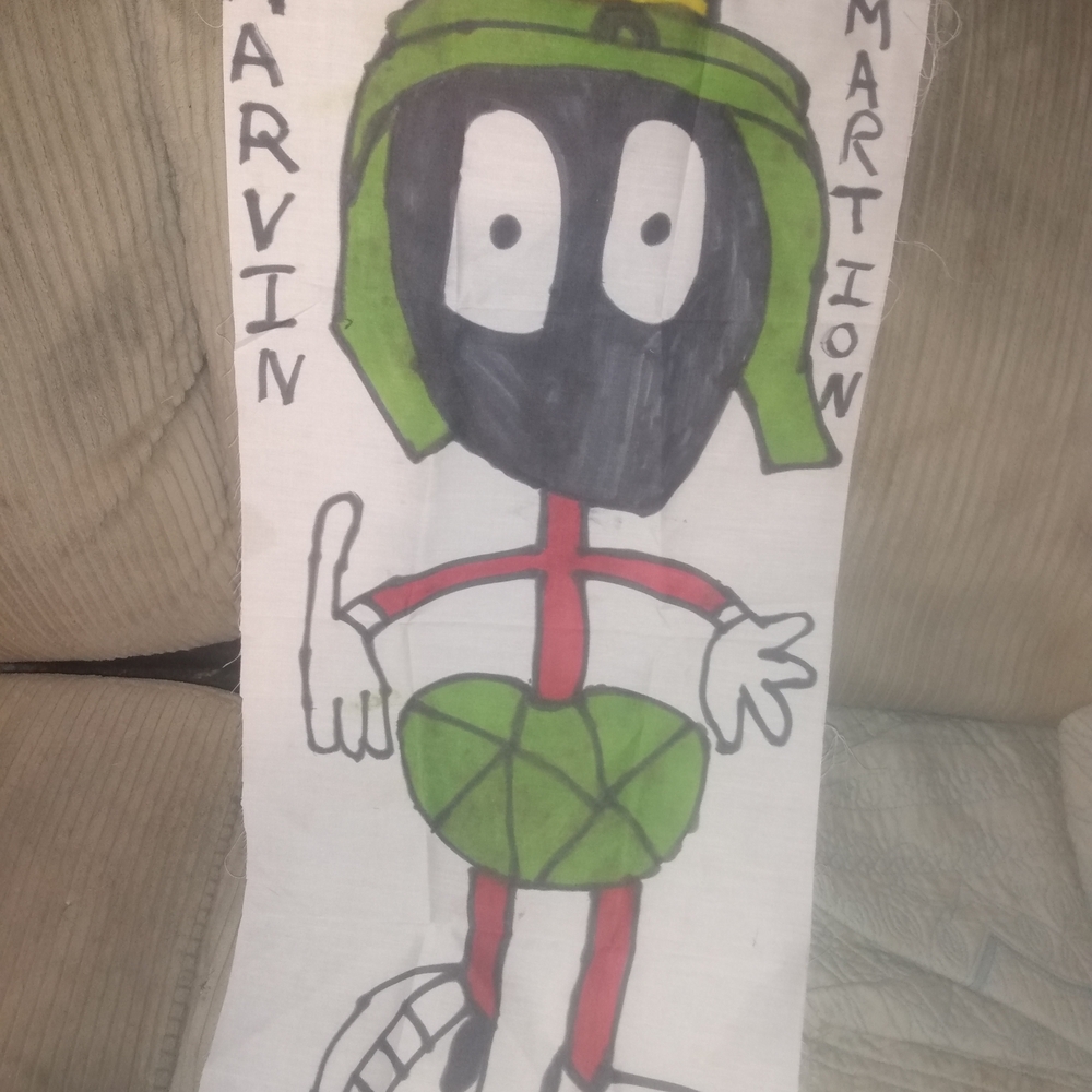 Kids Marvin Martian Pillow Or Wall Henging